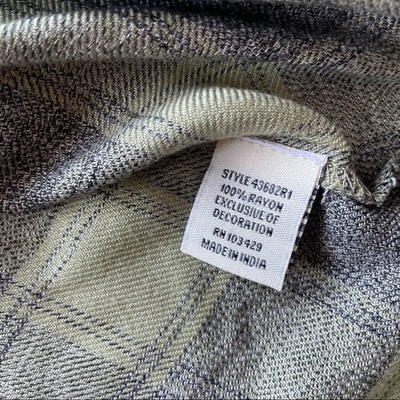 Caffe Marrakesh Jasper Plaid Popover Blouse - Picture 10 of 12